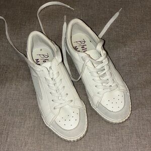 Blowfish Women's White Lace-Up Sneakers